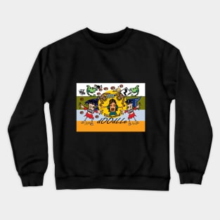 happy ending doodle design Crewneck Sweatshirt